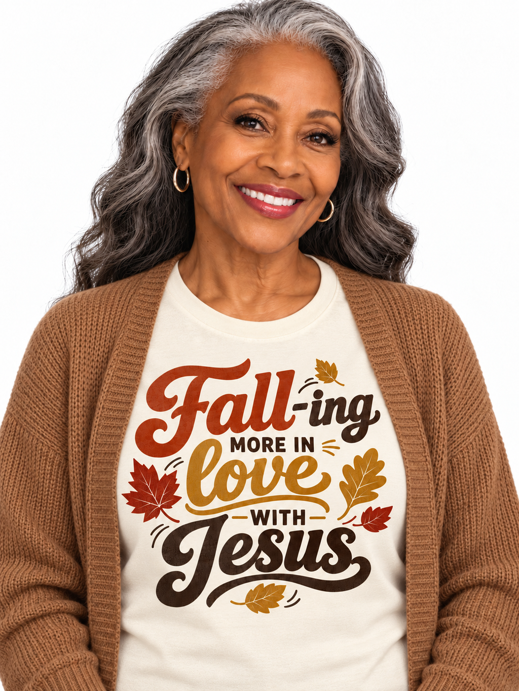 Fall-ing More in Love with Jesus — Christian Fall T-Shirt