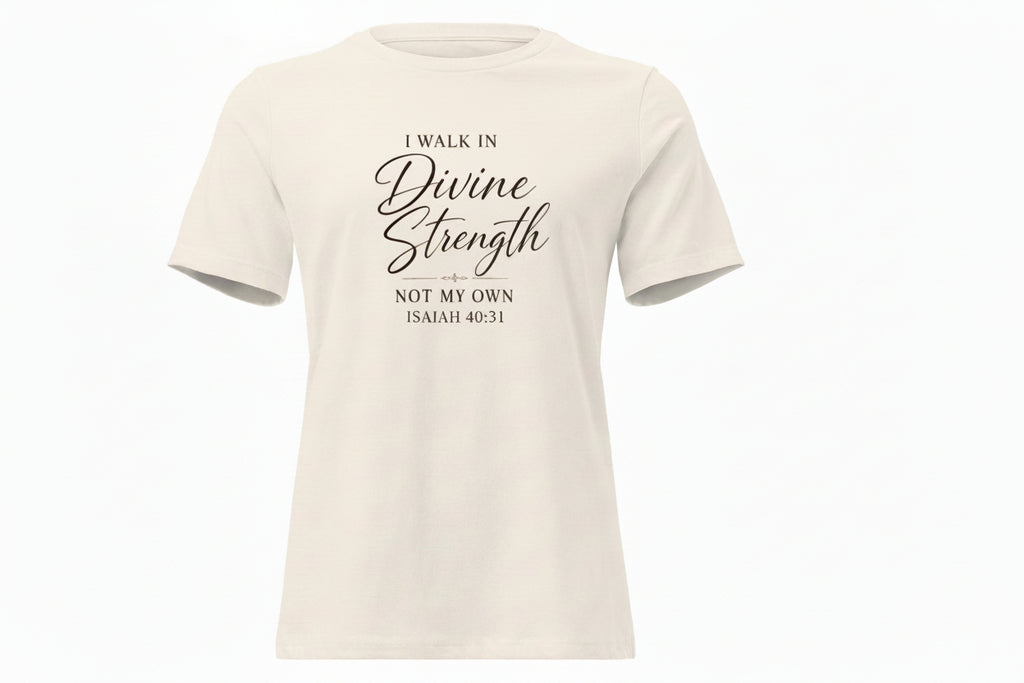 Isaiah 40:31 Christian Shirt, Divine Strength Bible Verse Tee, Faith Apparel