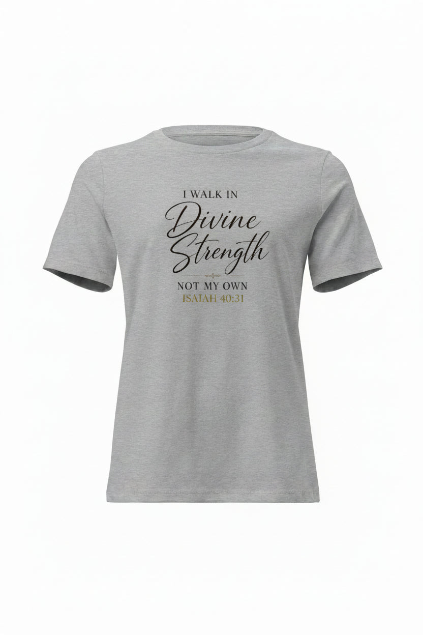 Isaiah 40:31 Christian Shirt, Divine Strength Bible Verse Tee, Faith Apparel
