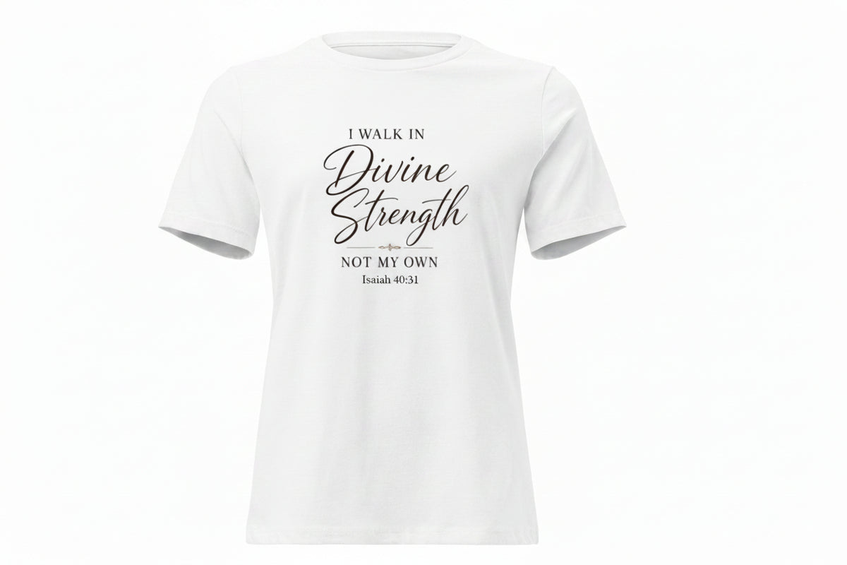 Isaiah 40:31 Christian Shirt, Divine Strength Bible Verse Tee, Faith Apparel