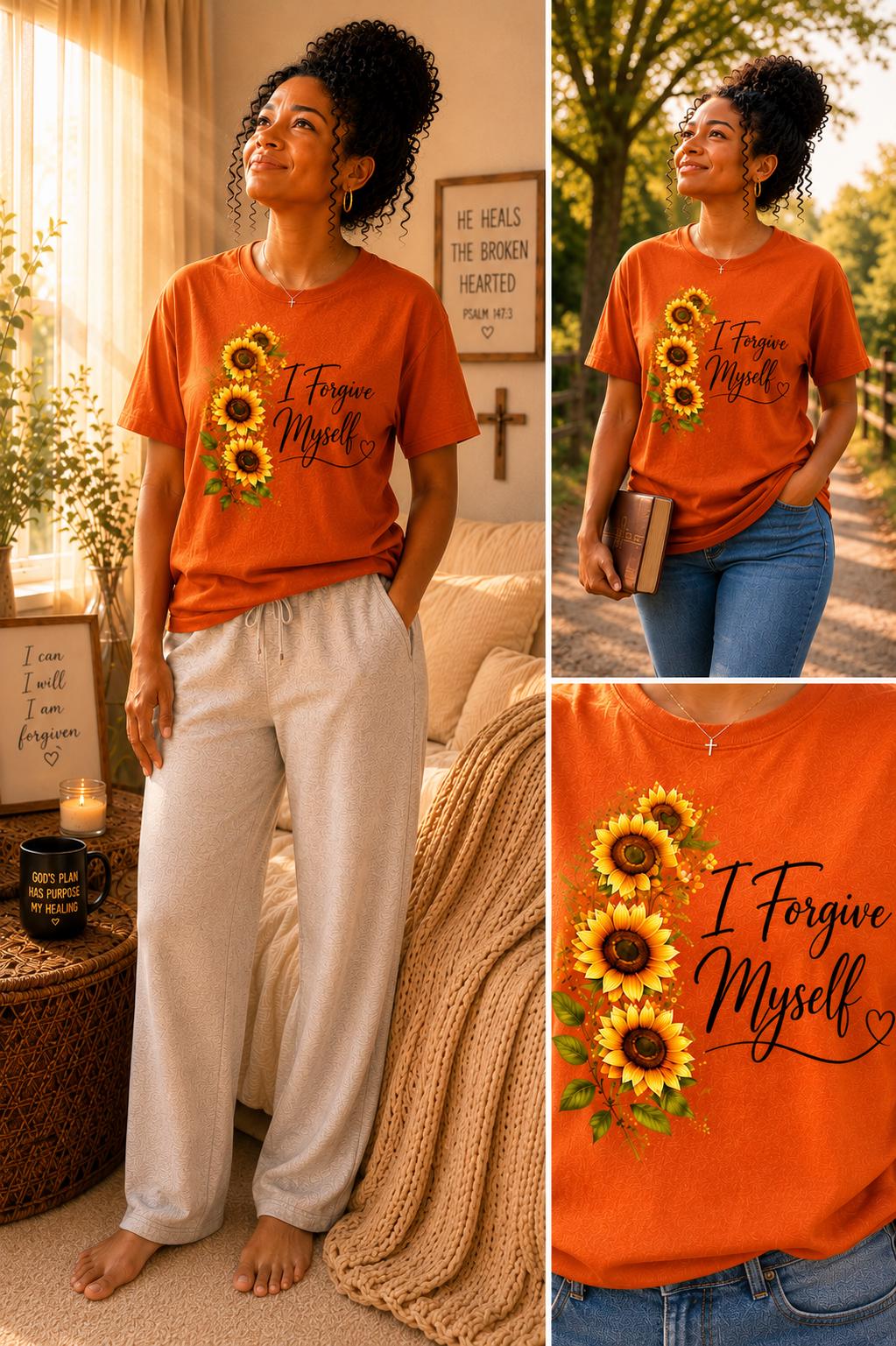 I Forgive Myself Sunflower T-Shirt